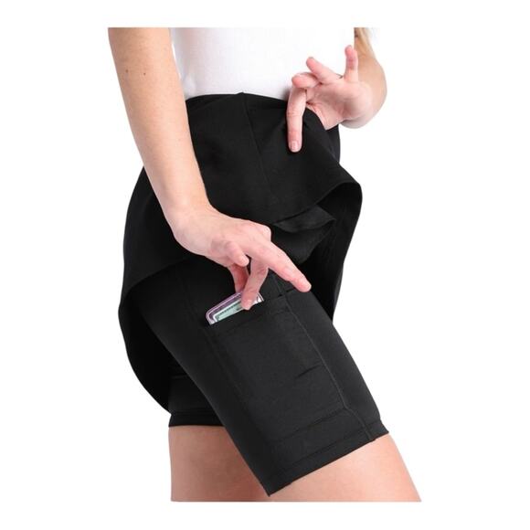 Betabrand Ponte Wrinkle Resistant Skort Skirt - Picture 3 of 7